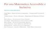 Per una Matematica Accessibile e Inclusiva  Nadir Murru – Dottore di ricerca in matematica – Assegnista dell’Università.