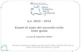 A.s. 2013 – 2014 Esami di stato del secondo ciclo linee guida a cura di Agostino Miele Nucleo di assistenza e vigilanza per gli esami di Stato conclusivi.