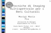 1 Università di Bologna Dipartimento di Fisica Viale Berti Pichat, 6/2 – 40127 Bologna e-mail: mariapia.morigi@unibo.it Tecniche di Imaging Multispettrale.