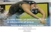 Scuola nuoto: un percorso efficace di educazione all’acqua Facoltà di Scienze Motorie Verona Scienze Motorie Corso di laurea magistrale Scienze dello Sport.