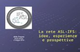 La rete ASL-IFS: idee, esperienze e prospettive Aldo Tropea Busto Arsizio 6 maggio 2014.