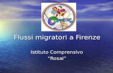 Flussi migratori a Firenze Istituto Comprensivo “Rosai”