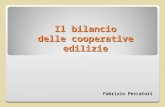 Il bilancio delle cooperative edilizie Fabrizio Pescatori.