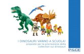 I DINOSAURI VANNO A SCUOLA! proposte per la promozione della collection sui dinosauri.