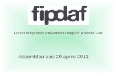 Fondo Integrativo Previdenza Dirigenti Aziende Fiat Assemblea soci 29 aprile 2011.