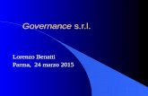 Governance s.r.l. Lorenzo Benatti Parma, 24 marzo 2015.