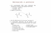 Aminoacidi e proteine. Classificazione degli aminoacidi proteici Si basa sulla composizione del gruppo laterale -R Catena laterale apolare Hanno R alifatico.