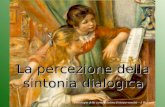 La percezione della sintonia dialogica Psicologia della comunicazione (interpersonale) – I. Riccioni.