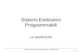 Sistemi Elettronici Programmabili: Le periferiche 5 - 1 Sistemi Elettronici Programmabili Le periferiche.