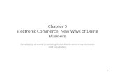 Electronic commerce new ways of doing business