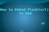 How to embed flash to web