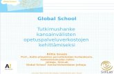 Oppimisratkaisut: Kansainvälisten oppimisverkostojen työpaja 28.3.2011, Riitta Smeds, Aalto