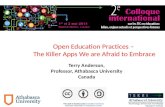 Open Educational Practice for Colloque International Montreal 2014