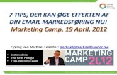 Email Marketing @ Marketing Camp i København
