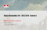 DH101 2013/2014 course 6 - Semantic coding, RDF, CIDOC-CRM