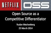 OSS Think Tank - NetflixOSS - OSS as a Competitive Differentiator