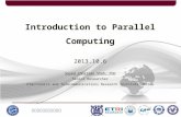 Introduction to Parallel and Distributed Computing