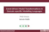 Event-driven Model Transformations in Domain-specific Modeling Languages