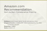 Amazon Item-to-Item Recommendations