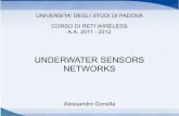 UNDERWATER SENSORS NETWORKS