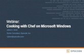 Opscode Webinar: Cooking with Chef on Microsoft Windows
