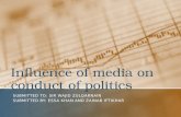 Influence of media on conduct of politics