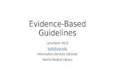 Keck Year 2 Evidence Based Medicine - Guidelines