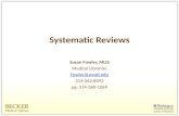 Systematic reviews