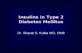 Insulins in type 2 diabetes mellitus