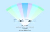 Think tanks, an instrument for development