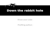 Pygrunn 2012   down the rabbit - profiling in python