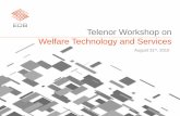 Telenor Workshop on Welfare Tech: EDB Input