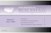 This Month In Real Estate June 2010
