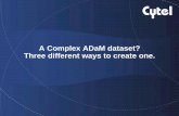 A complex ADaM dataset - three different ways to create one