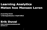 Learning Analytics: meten hoe mensen leren