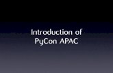 Introduction of PyCon APAC