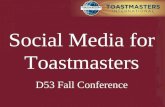 Social Media for Toastmasters