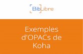 Exemples d'OPACs personnalisés de Koha