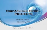 Сервис для хобби-проектов "Aquadiary" Презентация (Russian Presentation)