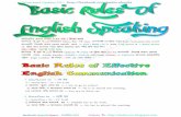 Basic rules of english speaking