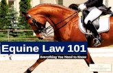 Equine Law 101