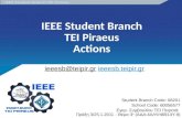 TEI Piraeus IEEE Student Branch  Actions 2011-2012