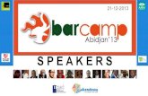Barcamp abidjan 2013   speakers
