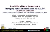 Real-World Data Governance: Managing Data & Information as an Asset - Governance End Game