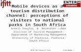 Mobile devices as a tourism distribution channel: perceptions of visitors to national parks in South Africa