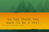 So you think you want to be a vet