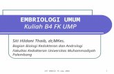 Embriologi umum fk UMP