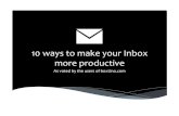 10 Ways to Make Your Inbox More Productive