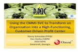 Using the CMMI-SVC to Transform an Organization into a High-Functioning, Customer-Driven Profit Center