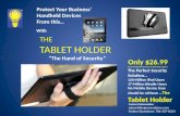 The tablet holder   business presentation for companies using mobile devices - email